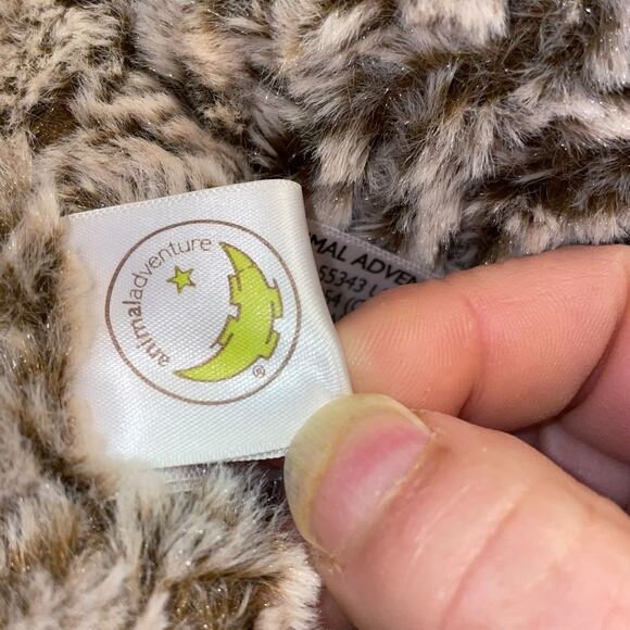 Animal Adventure Plush Teddy Bear Heart Frosted Stuffed Nursery Decor Ribbon 12" - Picture 9 of 10